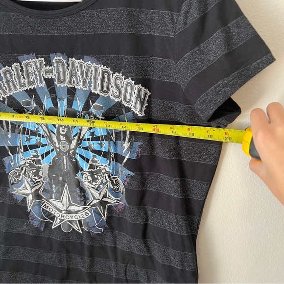 Harley-Davidson Black Striped Graphic T-Shirt - Picture 6 of 6